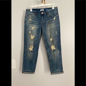YMI cropped girlfriend jeans